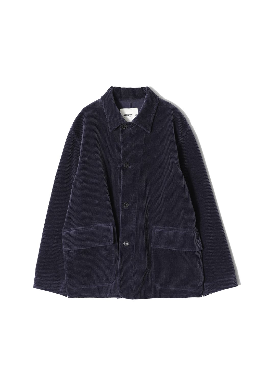 MUSINSA | HORLISUN Gardener Corduroy Coverall Jacket Indigo Navy