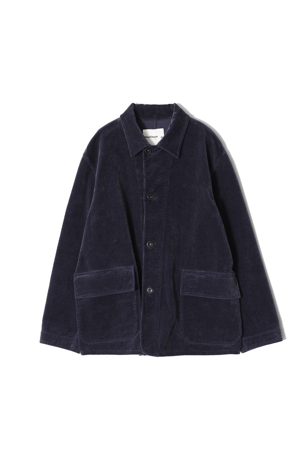 홀리선(HORLISUN) Gardener Corduroy Coverall Jacket Indigo Navy