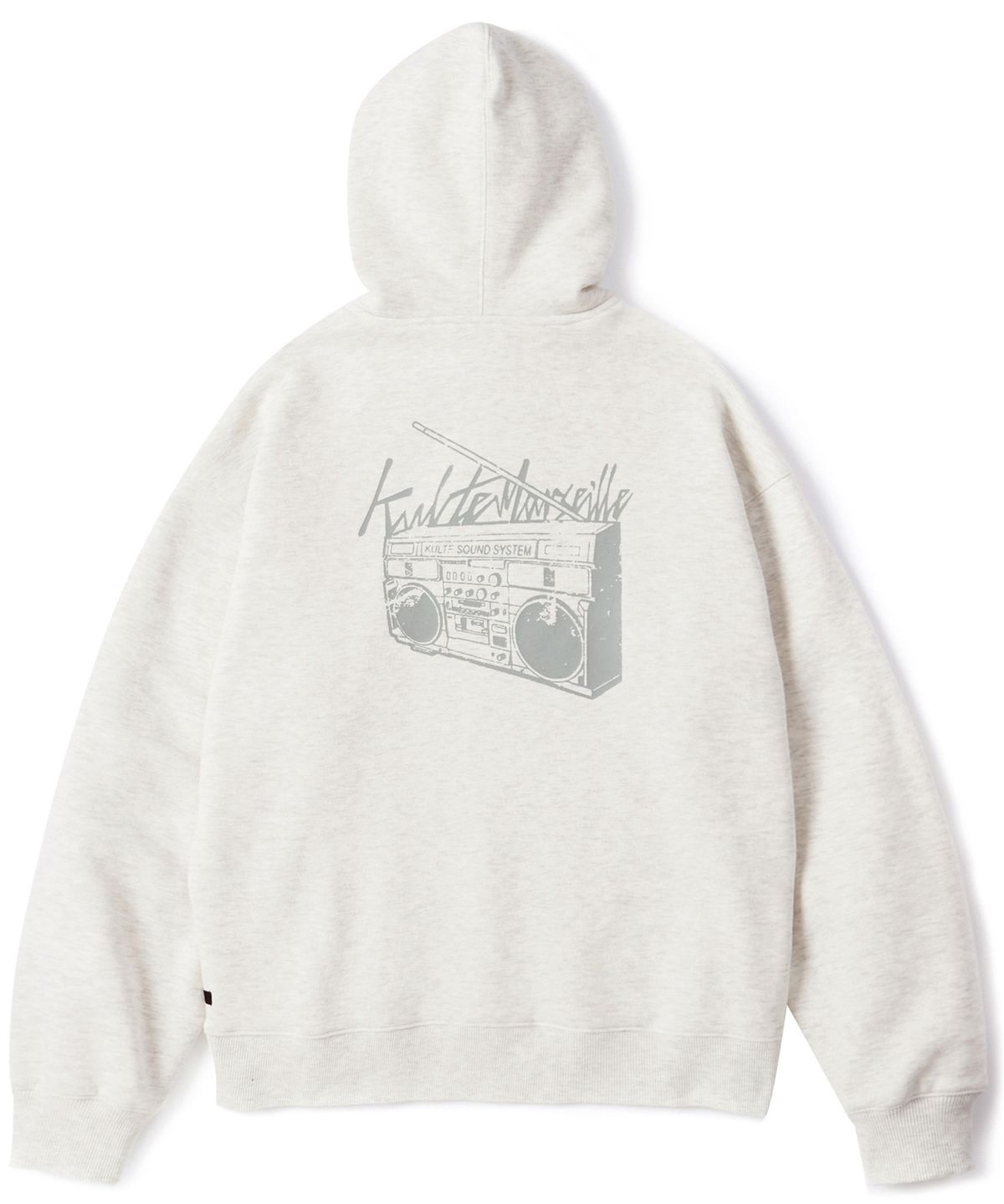 쿨트(KULTE) Retro radio hoody O.B.melange