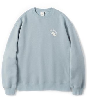 Fishing bear crewneck L.blue