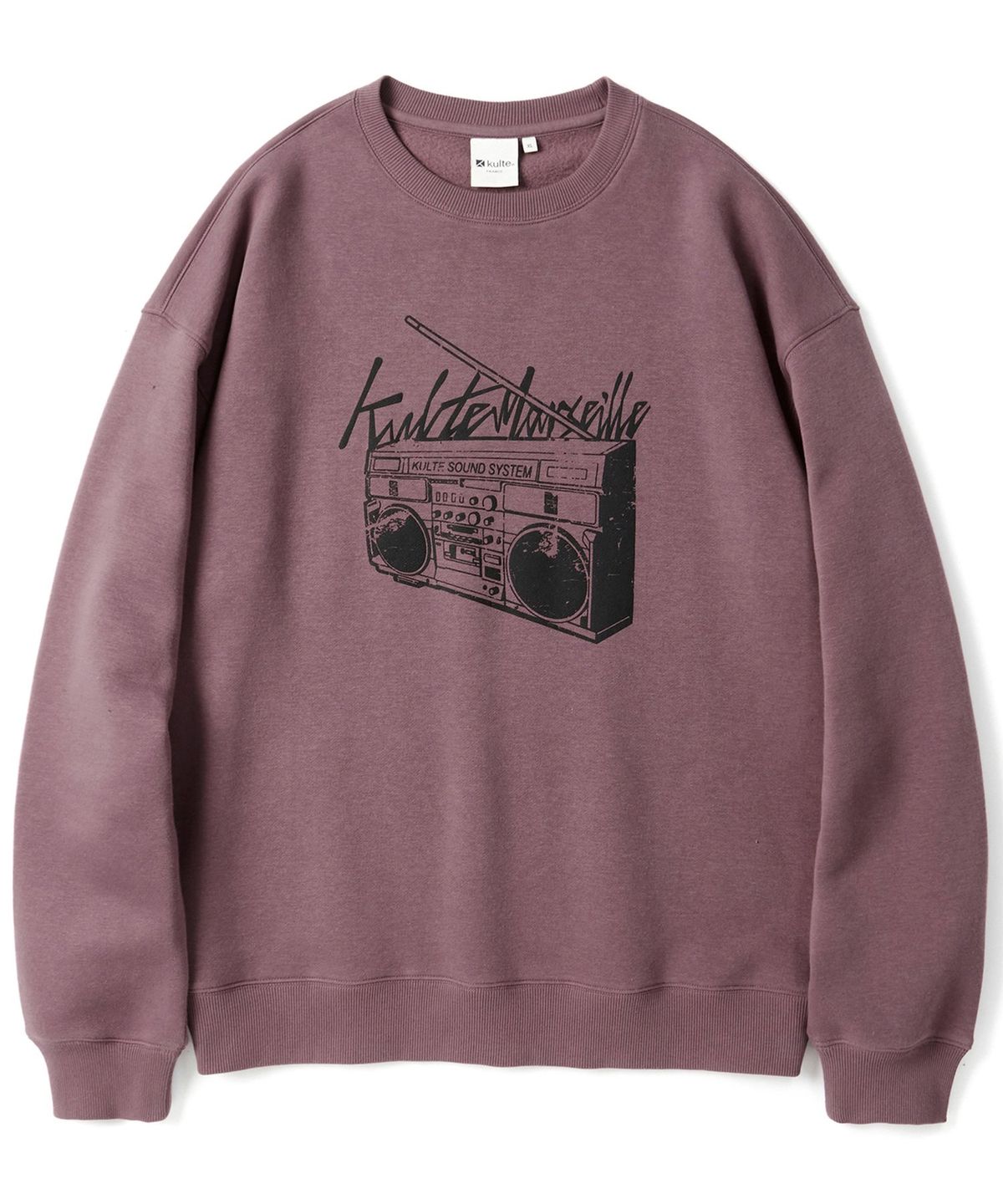 쿨트(KULTE) Retro radio crewneck D.pink