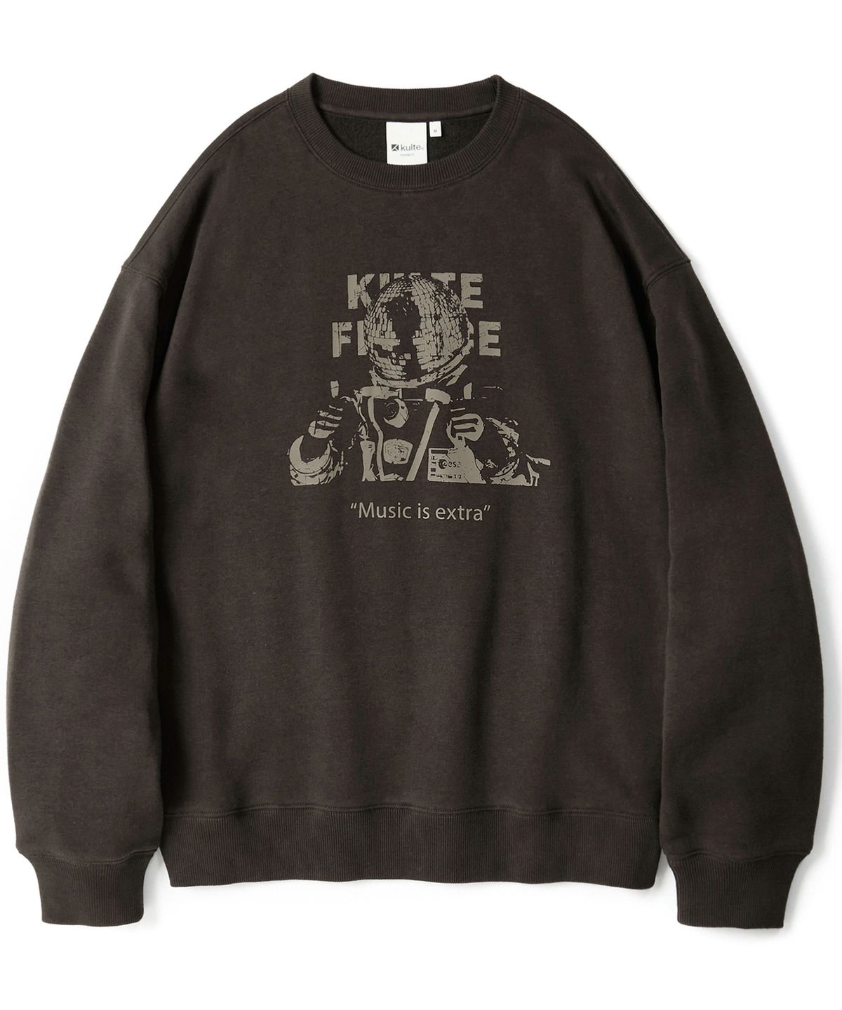 쿨트(KULTE) Music astronaut crewneck Brown