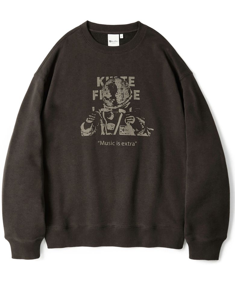 Music astronaut crewneck Brown