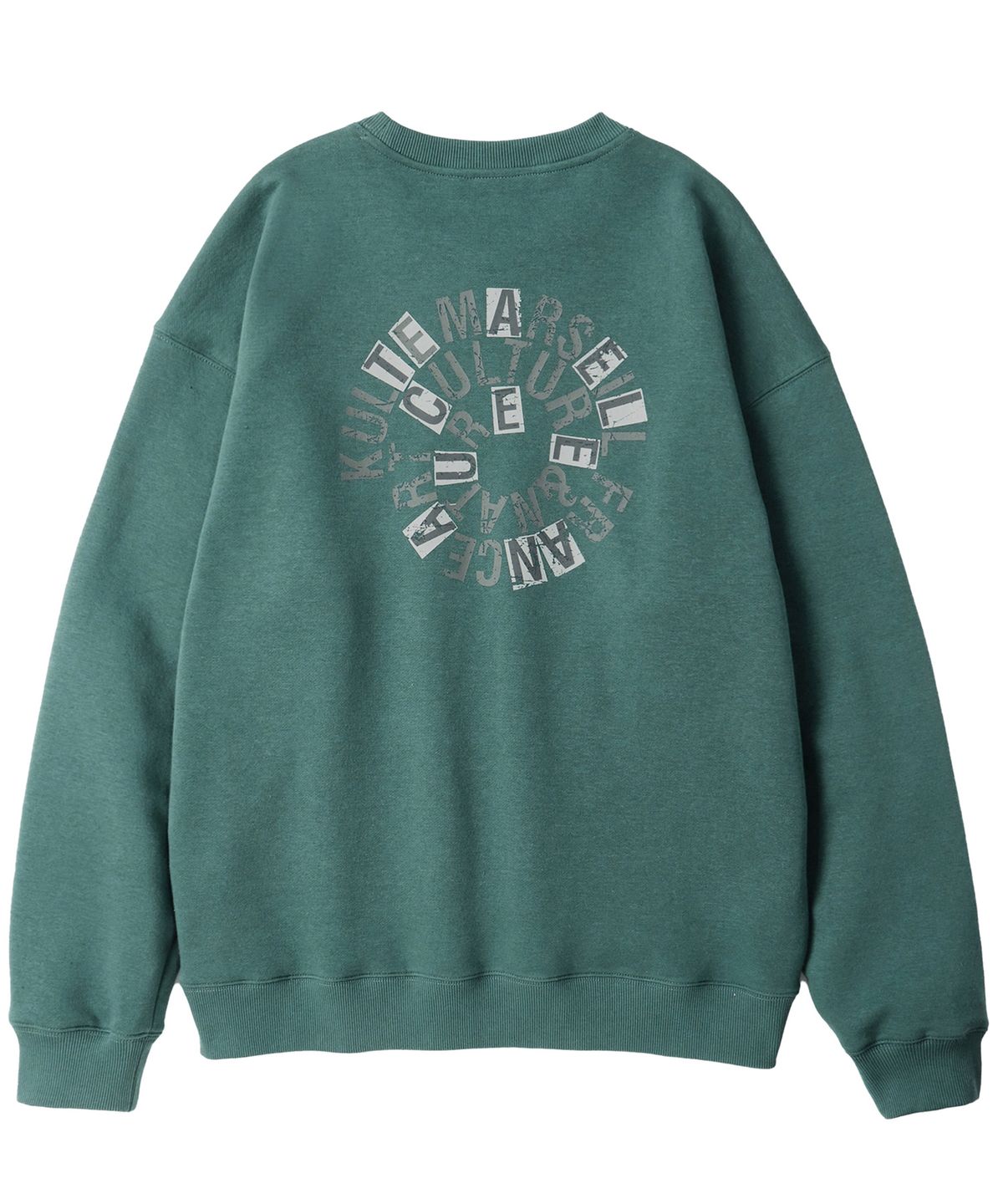 쿨트(KULTE) Swirl logo crewneck D.green