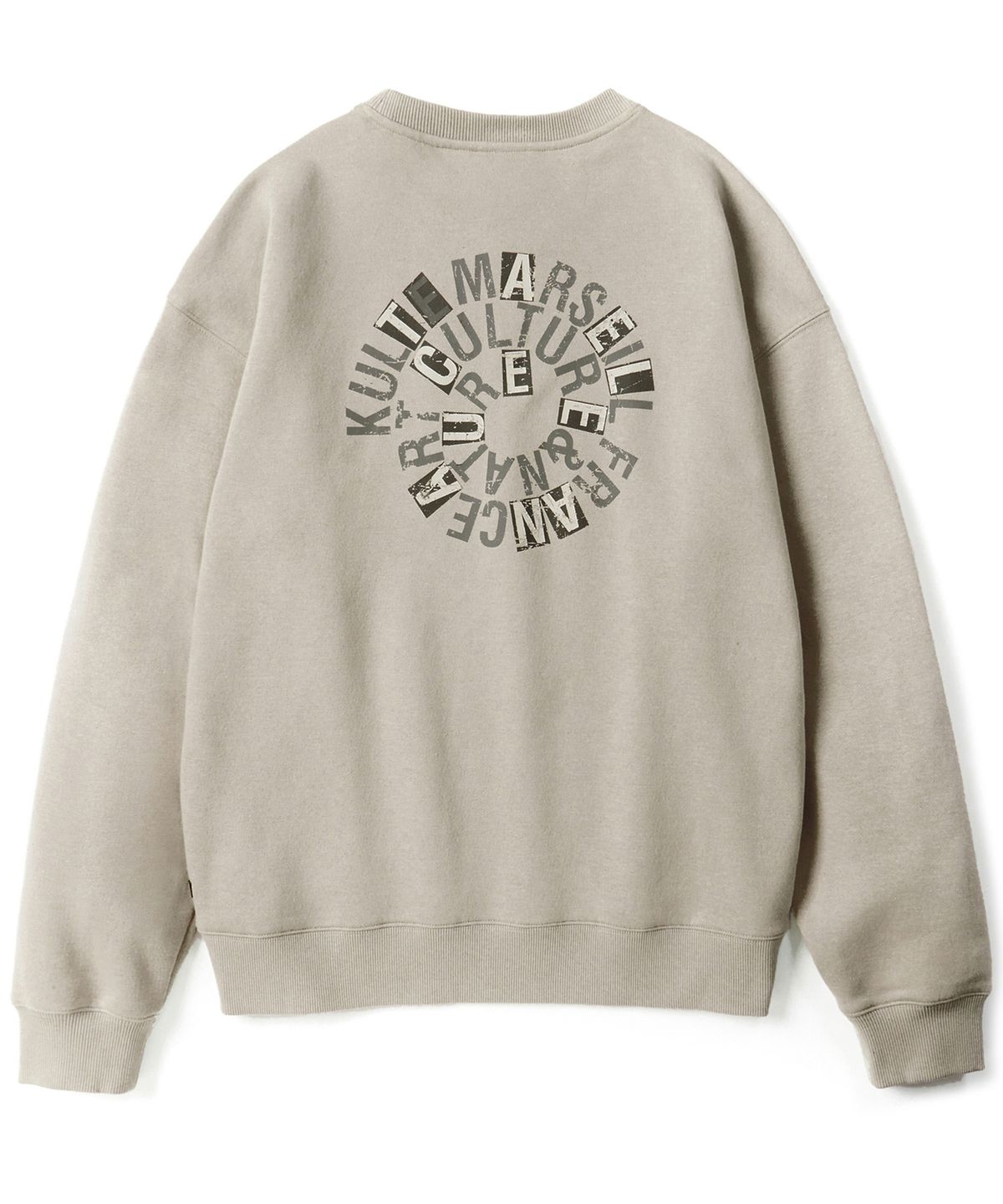 쿨트(KULTE) Swirl logo crewneck L.beige