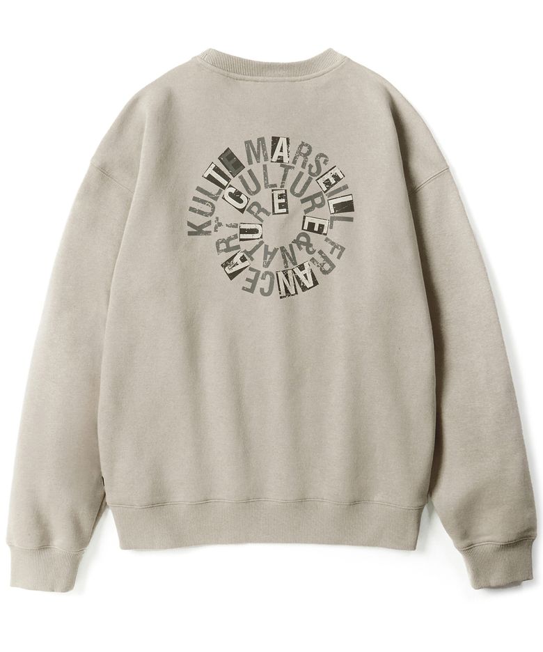 Swirl logo crewneck L.beige