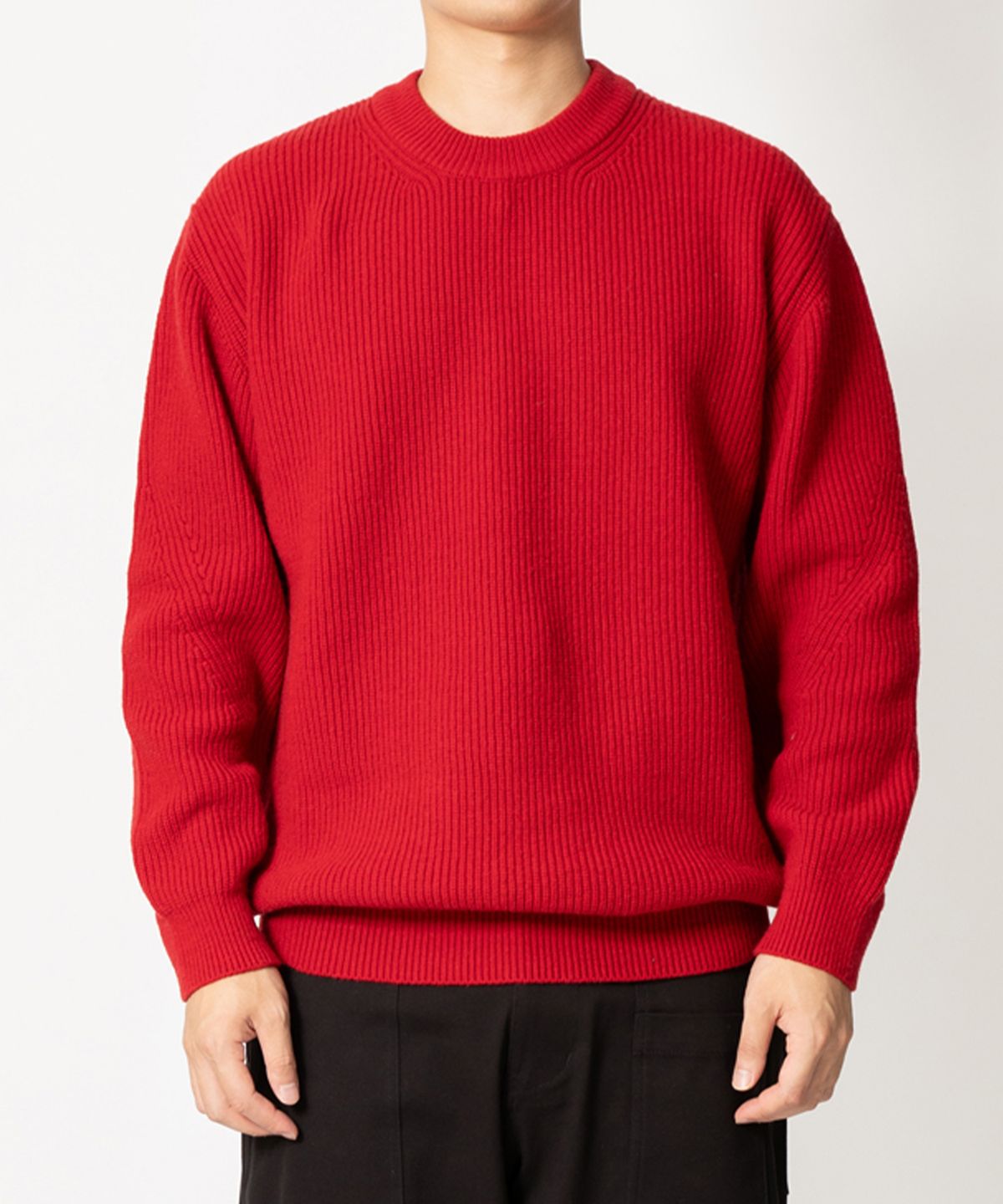 홀리선(HORLISUN) Northyork Crewneck Heavy Knit Urban Red