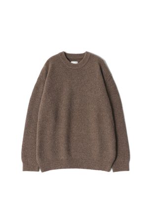 Northyork Crewneck Heavy Knit Melange Brown