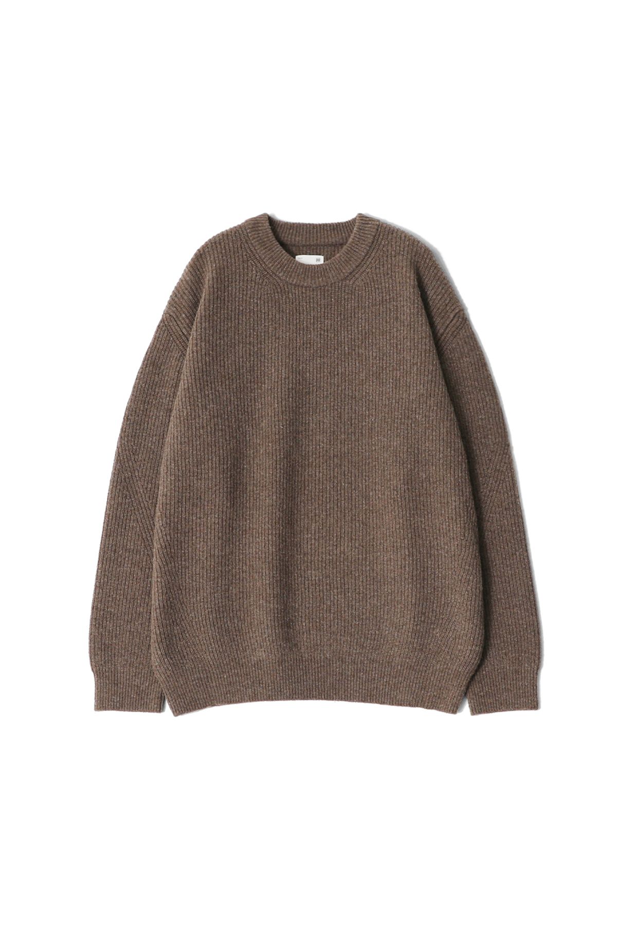 홀리선(HORLISUN) Northyork Crewneck Heavy Knit Melange Brown