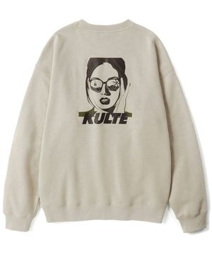 Sunglass girl crewneck L.beige