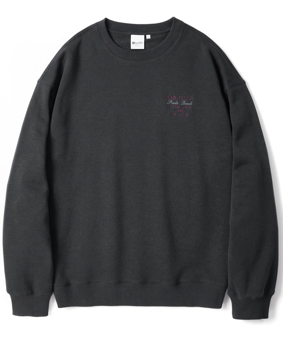 쿨트(KULTE) Small lettering crewneck Grey