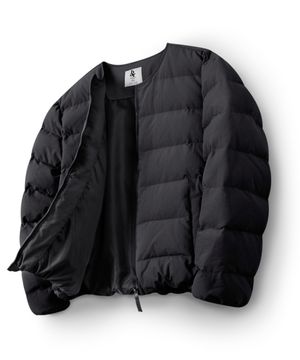 남녀공용 아칼루 라운드넥 경량 패딩점퍼 HA-1001 RIS1001 미스트블랙