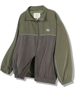 배색 파이핑라인 저지 - 카키