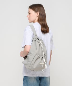 스트링 포켓 슬링 백팩 (그레이)