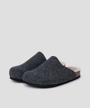 (WOMEN) 펠트 소재 퍼 코르크 크로그  베이지 (HH49K2C13A)