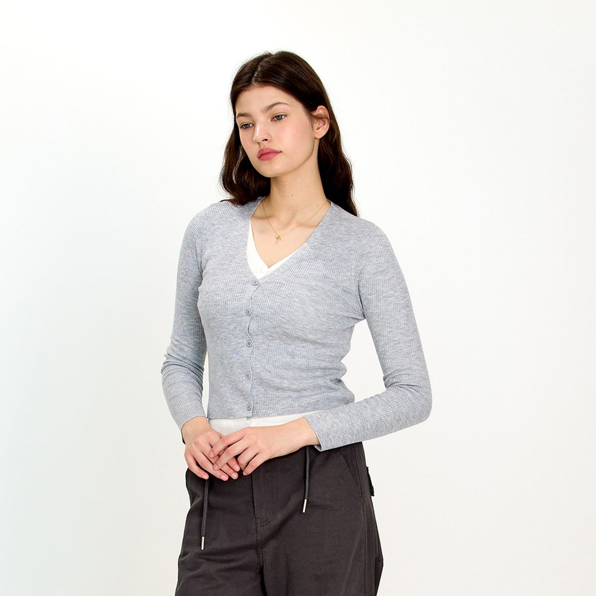 에이앤레이(AEIREI) AR_Fake two pieces cadigan_2color
