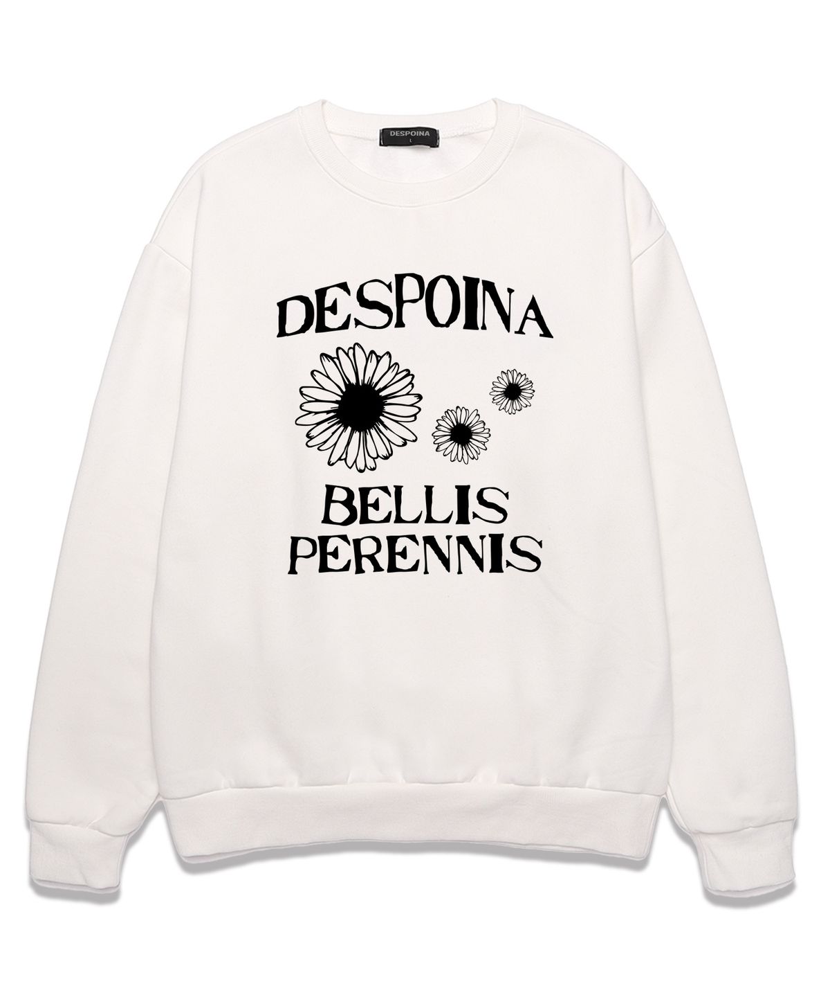 우즈(OUSE) Bellis perennis 맨투맨 (DLS013) 화이트