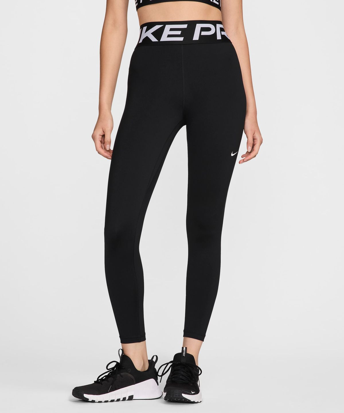 나이키(NIKE) 프로 스컬프트 하이웨이스트 풀 렝스 레깅스 W - 블랙:화이트 / FV7383-010