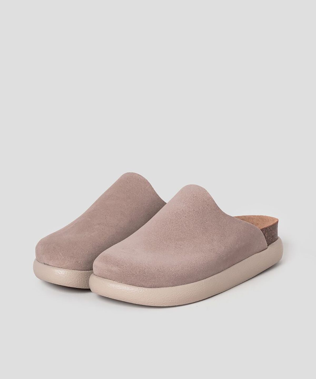숄(SCHOLL) (WOMEN) 퍼 장식 코르크 크로그  베이지 (HH49K2C34A)