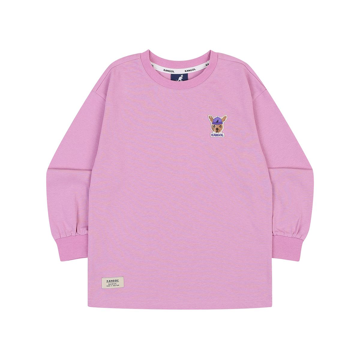 캉골키즈(KANGOL KIDS) 뉴 심볼 패치 티셔츠 QC 0006 라벤더