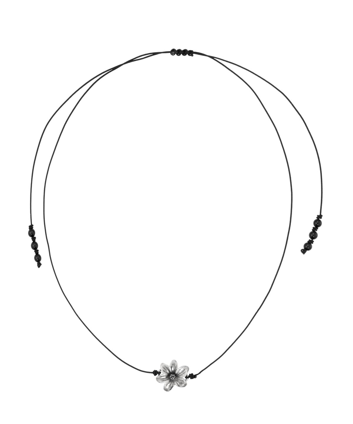 엔프프(NFF) petal strap necklace-black