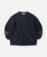 PATCH ROUND PULLOVER KNIT _ NAVY