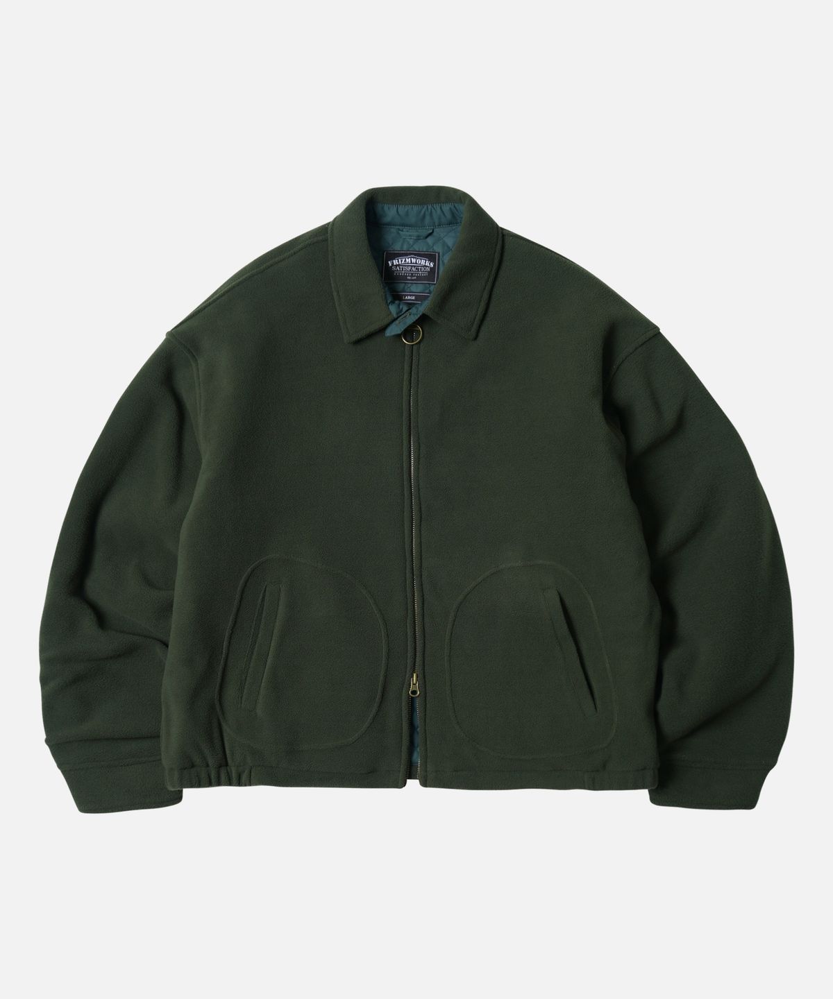프리즘웍스(FRIZMWORKS) FLEECE DRIZZLER JACKET _ DARK GREEN