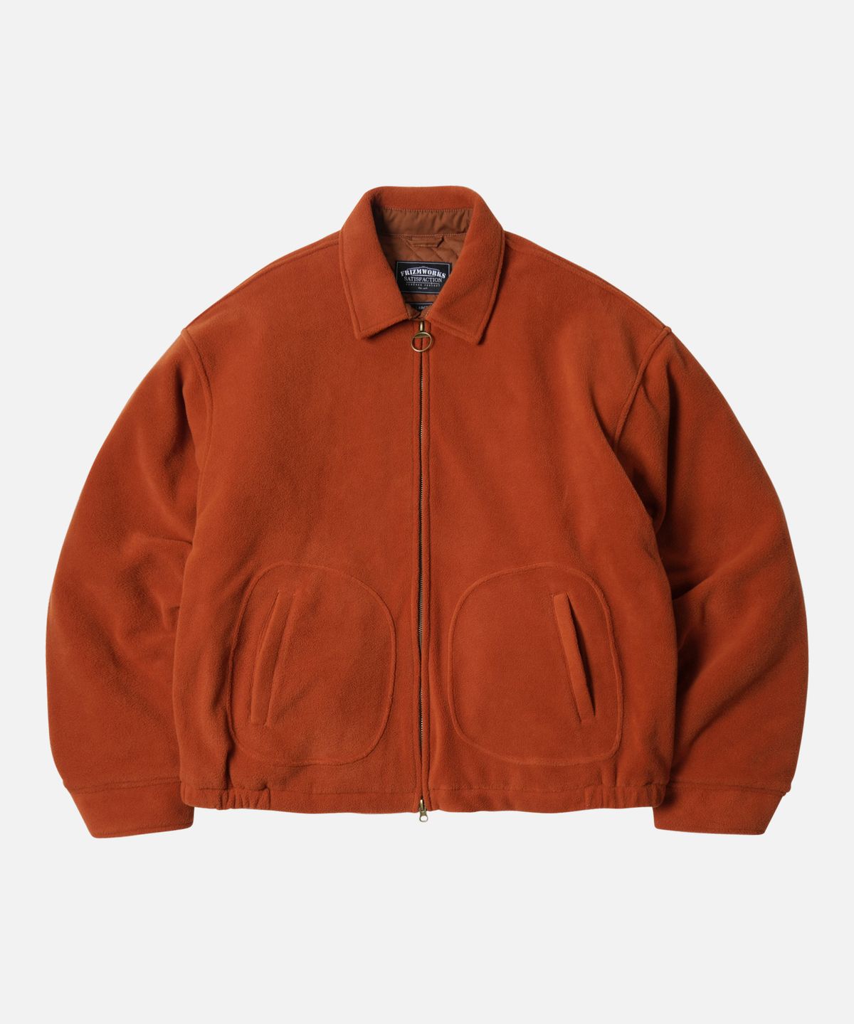 프리즘웍스(FRIZMWORKS) FLEECE DRIZZLER JACKET _ BRICK