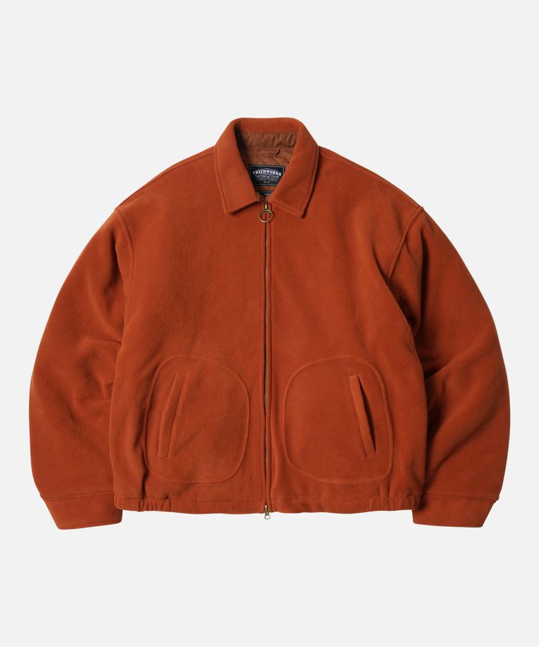 FLEECE DRIZZLER JACKET _ BRICK
