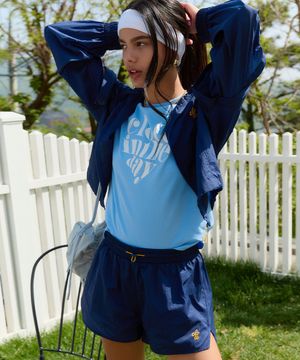 WIND SHORTS WITH LEGGINGS - NAVY