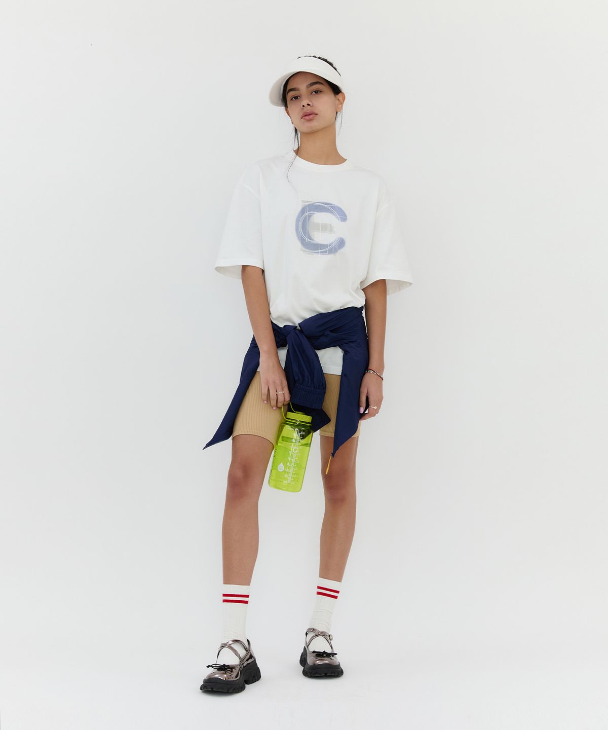클로트(CLOTE) CLOTE LETTERING LARGE T-SHIRT - WHITE