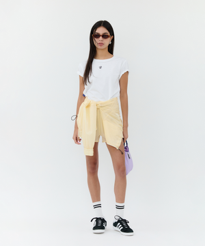 SORONA CROP T-SHIRT - WHITE