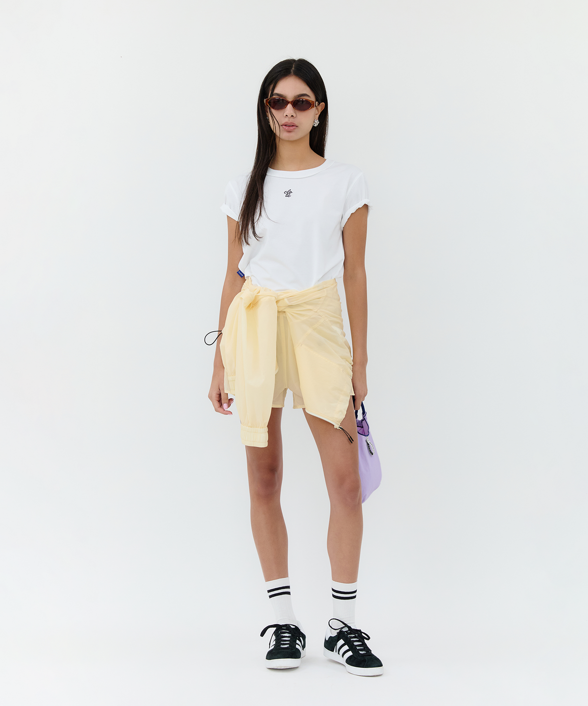 클로트(CLOTE) SORONA CROP T-SHIRT - WHITE