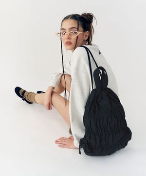 CREASE 2WAY BACKPACK - BLACK