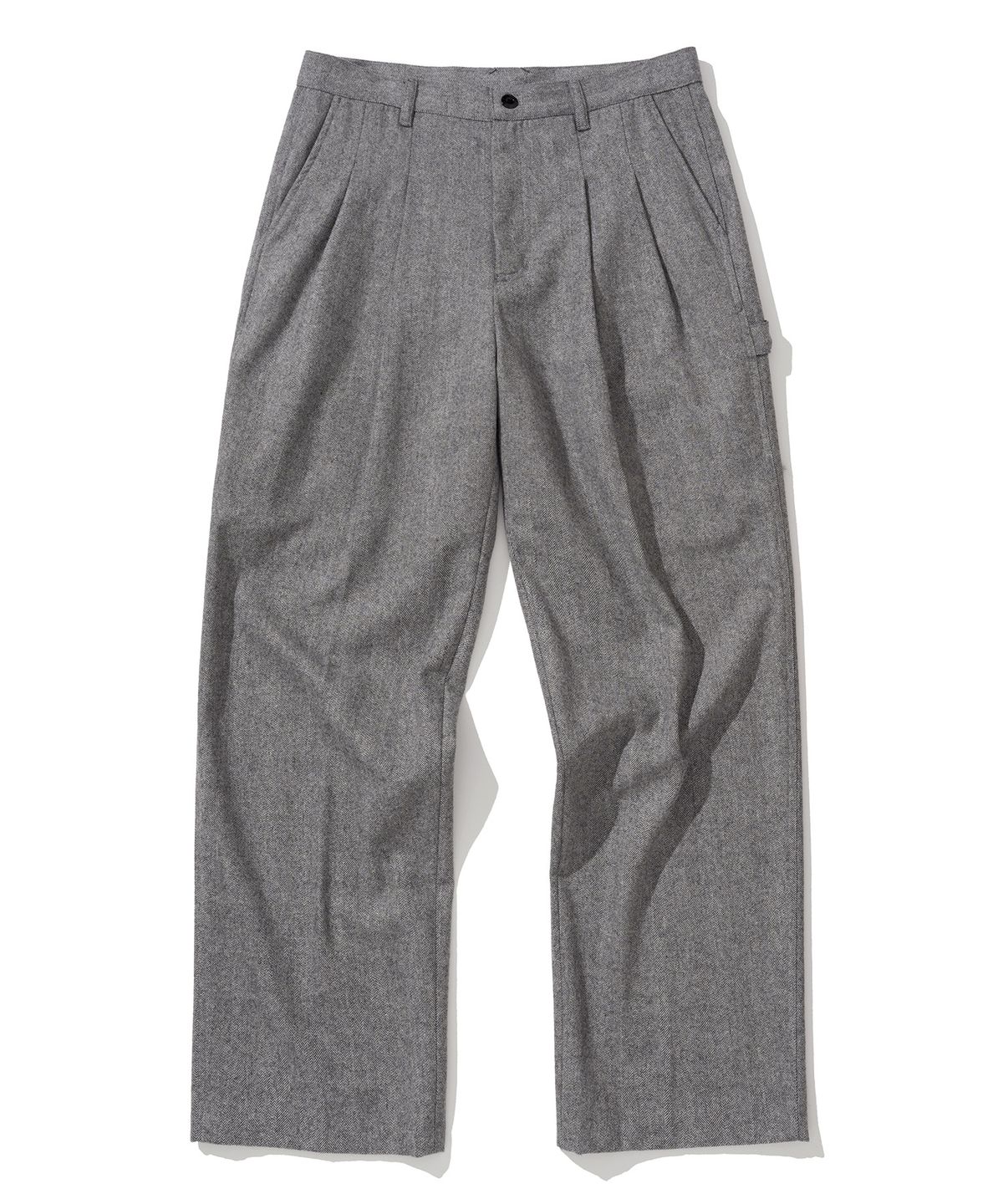 유니폼브릿지(UNIFORM BRIDGE) wool carpenter slacks herringbone grey