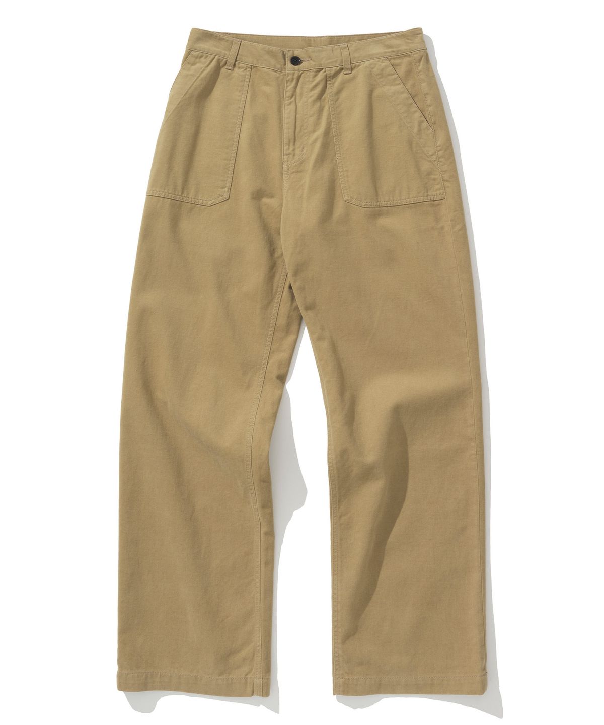 유니폼브릿지(UNIFORM BRIDGE) peach cotton fatigue pants regular fit beige