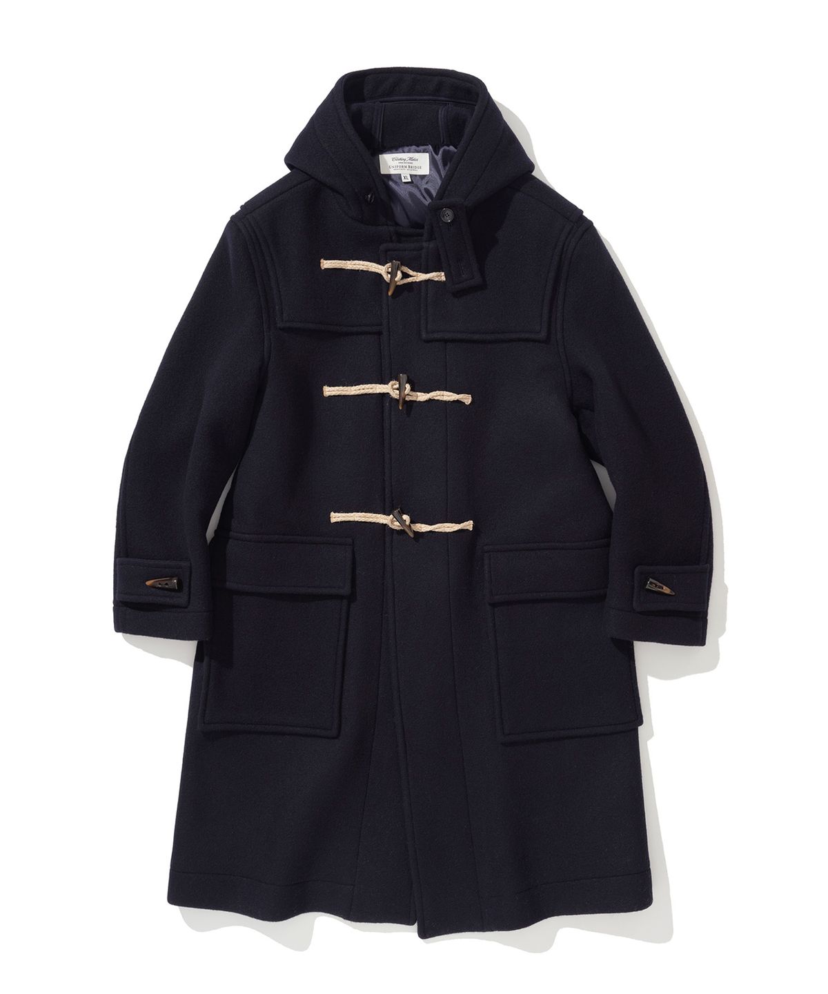 유니폼브릿지(UNIFORM BRIDGE) wool duffle coat navy