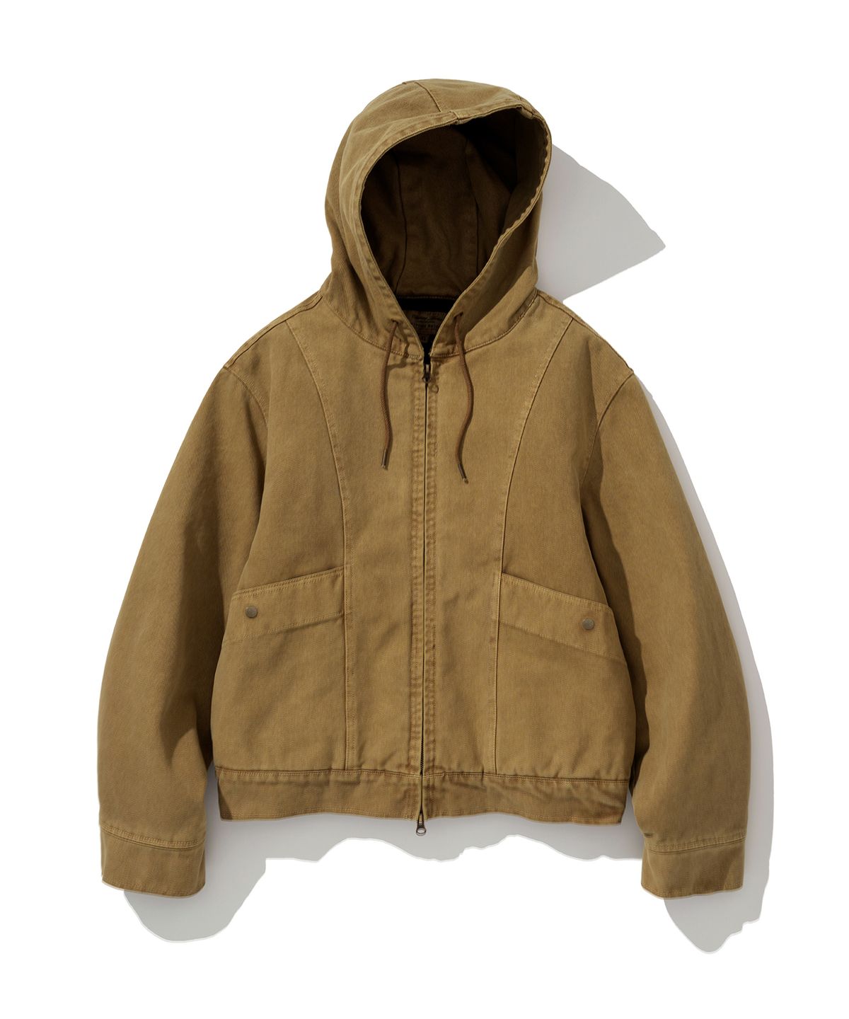 유니폼브릿지(UNIFORM BRIDGE) canvas hooded work jacket beige