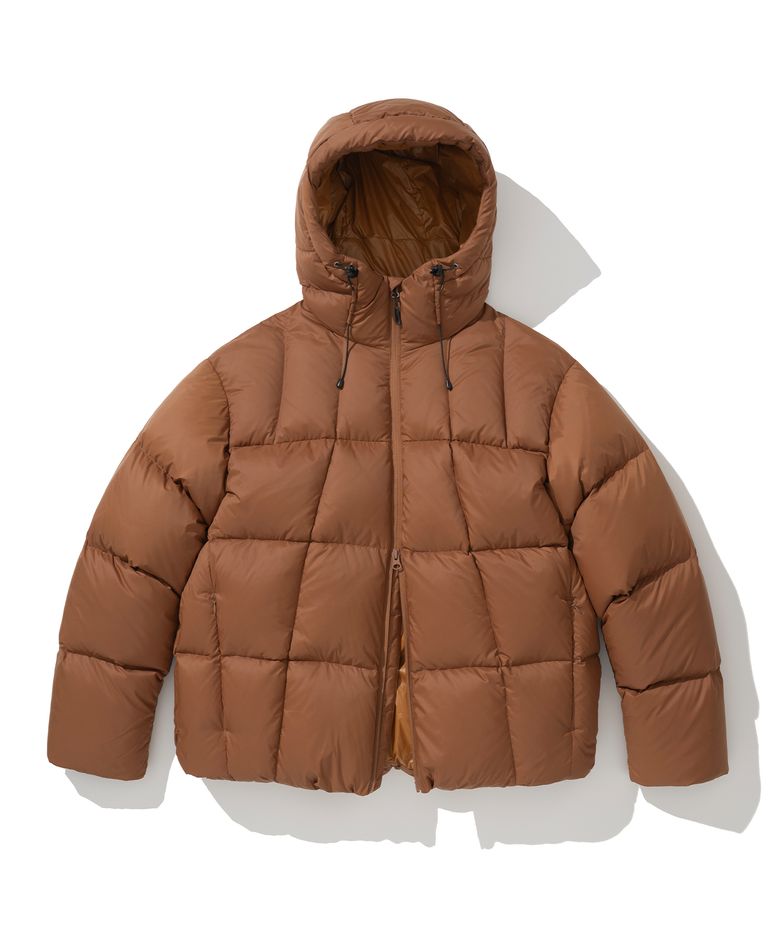ae utility hooded duck down parka brick red