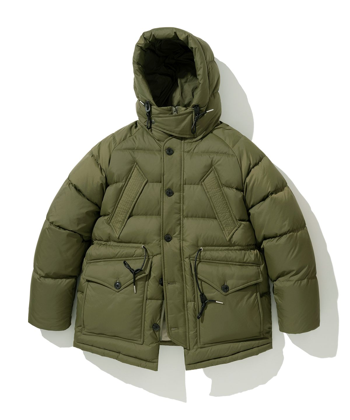 유니폼브릿지(UNIFORM BRIDGE) shelter duck down parka olive