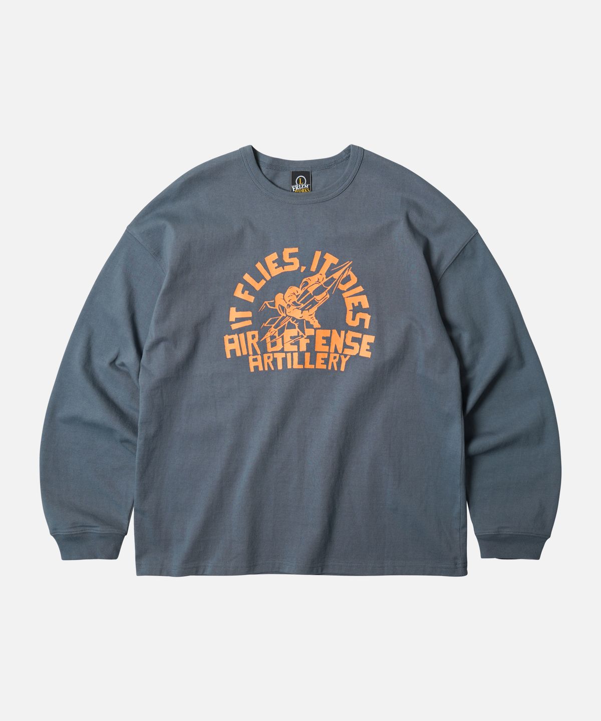 프리즘웍스(FRIZMWORKS) AIR DEFENSE ARTILLERY L/S TEE _ SHADOW BLUE