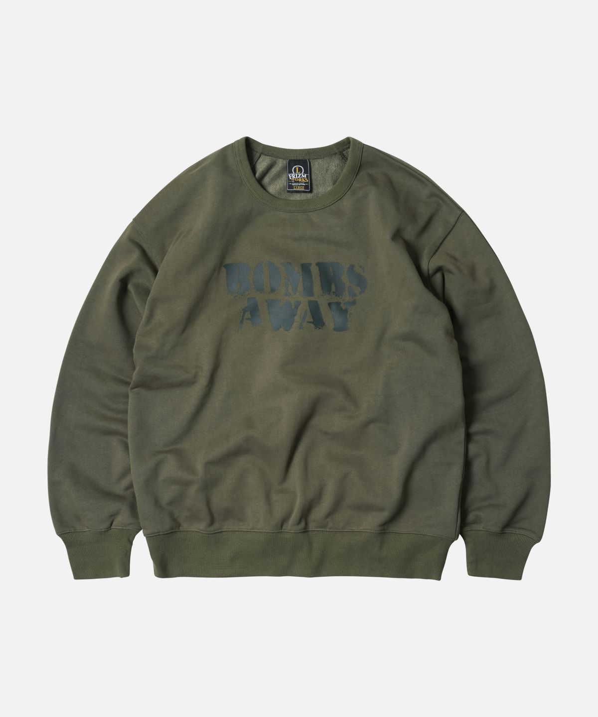 프리즘웍스(FRIZMWORKS) BOMBS AWAY SWEATSHIRT _ OLIVE