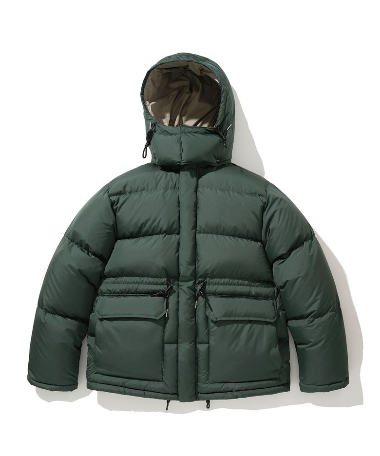 rocky duck down parka forest green