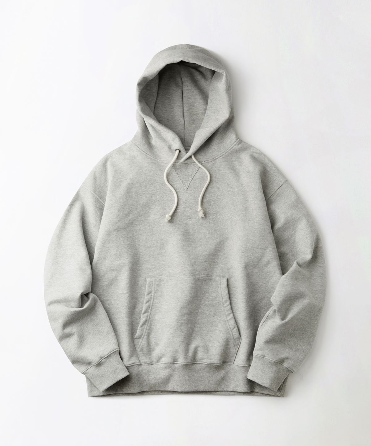 아웃스탠딩(OUTSTANDING) AUTHENTIC COMFORT HOOD SWEAT_3%MELANGE GRAY