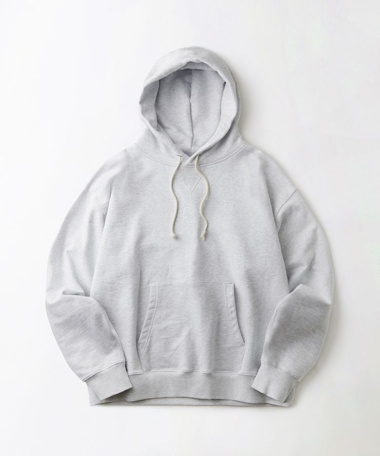 AUTHENTIC COMFORT HOOD SWEAT_1%MELANGE GRAY