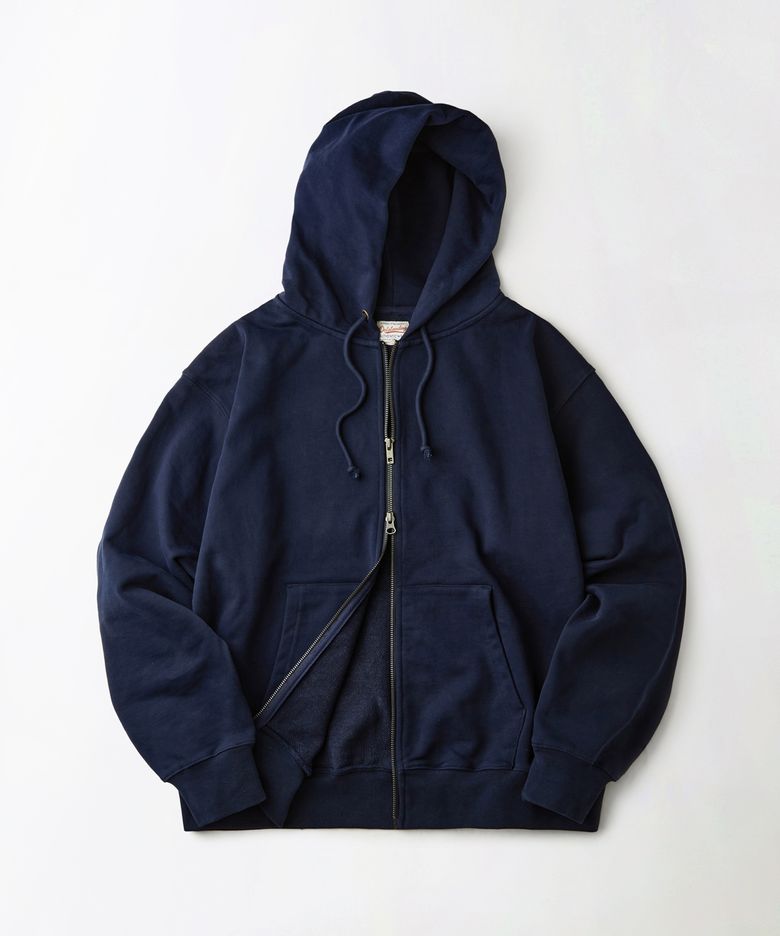 AUTHENTIC COMFORT HOOD ZIP SWEAT_NAVY