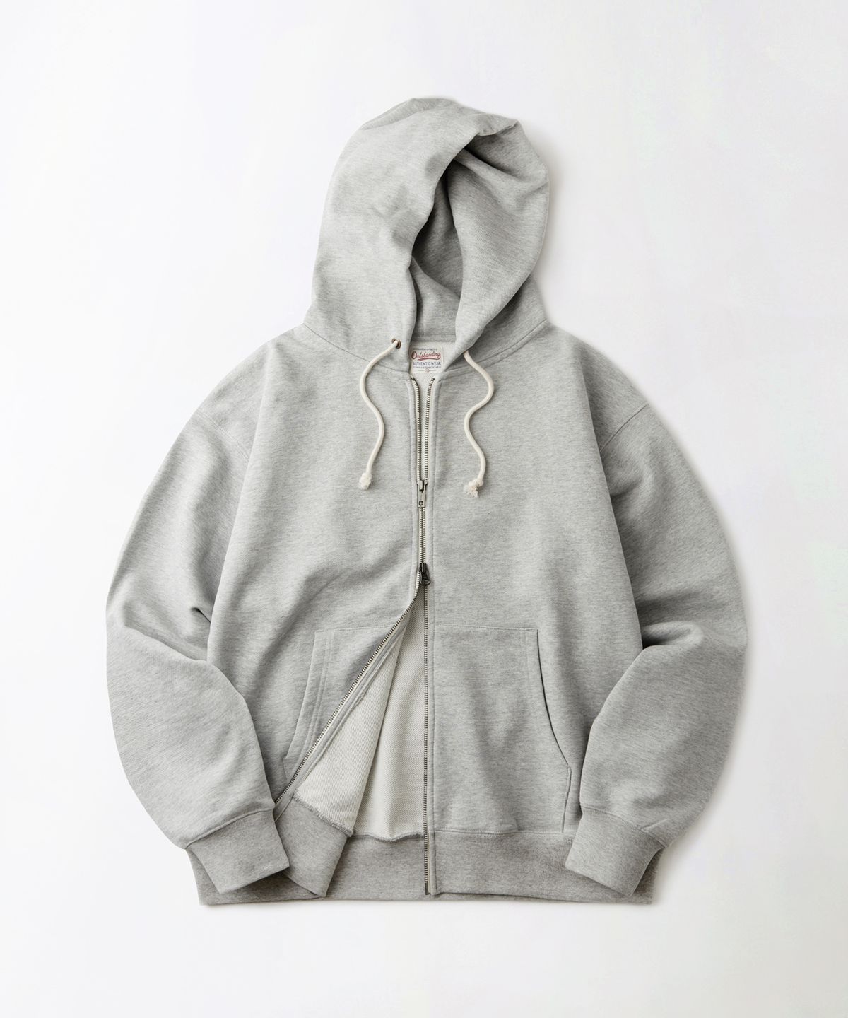 아웃스탠딩(OUTSTANDING) AUTHENTIC COMFORT HOOD ZIP SWEAT_3%MELANGE GRAY