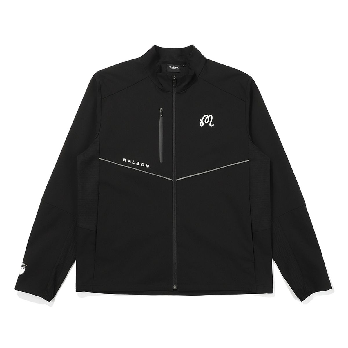 말본 골프(MALBON GOLF) 에어닷 하이브리드 퍼포먼스 스윙자켓 BLACK (MAN)