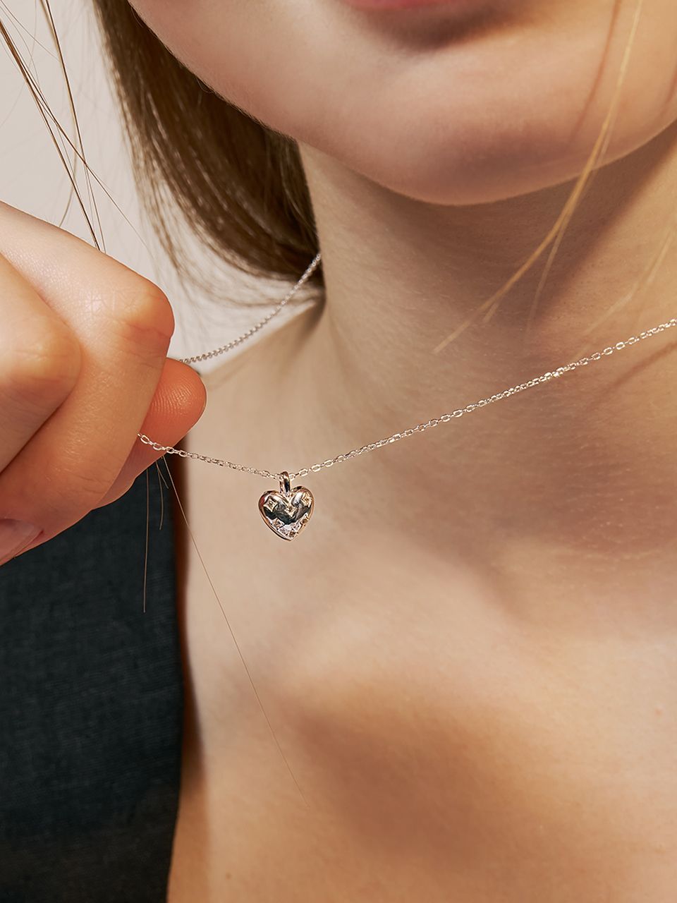 ☆Hei☆ sv925 alice heart pendant necklace HE24FANSG577XXFR MUSINSA | HEI [sv925] alice heart pendant necklace