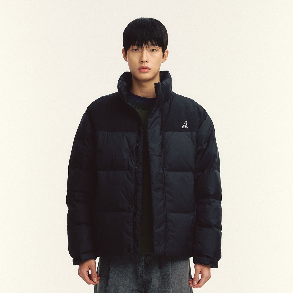 캉골(KANGOL) 어스 다운 푸퍼 9576 블랙